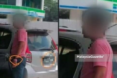 A man who wore ‘pink bracelet’ without face mask while fuelling up at a petrol station in Bentong has been arrested by the police for further investigation.