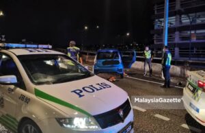 The police detained the suspect’s car at a flyover near Jalan Tampoi early this morning.