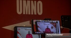 The President of UMNO, Datuk Seri Dr. Ahmad Zahid Hamidi at a news conference after the UMNO Supreme Council meeting at Menara Dato Onn, World Trade Centre Kuala Lumpur (WTCKL). PIX: AFFAN FAUZI / MalaysiaGazette / 08 JULY 2021