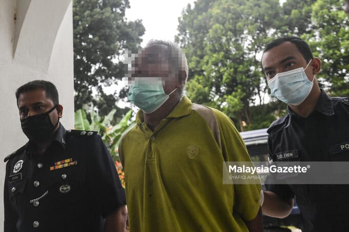 bestiality The 60 year-old suspect is in remand order for having unnatural sex with a female goat and caused its death. PIX: SYAFIQ AMBAK / MalaysiaGazette / 29 JULY 2021.