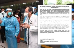 – The Tengku Ampuan Rahimah Hospital (HTAR) in Klang denies that its Emergency and Trauma Department was vacated following Prime Minister Tan Sri Muhyiddin Yassin’s visit Dr Zulkarnain Mohd Rawi