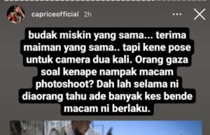 Caprice dakwa Ebit guna kanak-kanak Palestin untuk kandungan media sosial?