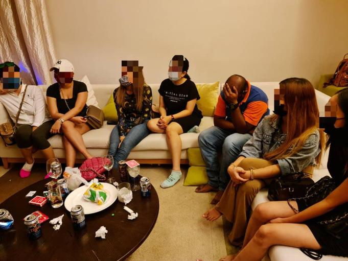 A Civil servant was among the 15 individuals nabbed by the police for attending a wild party at a luxury condominium at Jalan Ceylon early this morning.
