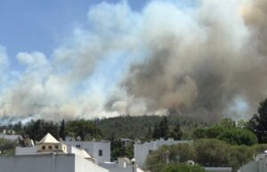 Pelancong dari kawasan kebakaran sudah dibawa keluar