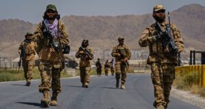 The Taliban have been patrolling Kabul airport and controlling the flow of Afghans trying to fly out. PIX: GETTY IMAGES / BBC Afghanistan US troops united states america
