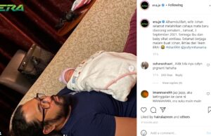 Johan dan Ozlynn timang anak keenam