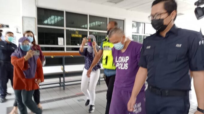The accused, Mohd Zahazan Zainon was brought to the Kota Tinggi Court for cheating