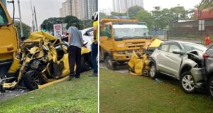 A lorry lost control and rammed into five other vehicles at a traffic light at Jalan Segambut towards Jalan Ipoh. Lorry driver, Ardi Latif, 25 driver pleaded not guilty for driving under the influence of drugs where he lost control of his vehicle and rammed into 5 other cars waiting for a traffic to turn green at Jalan Segambut - Jalan Ipoh