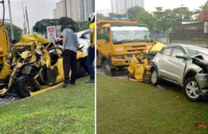 A lorry lost control and rammed into five other vehicles at a traffic light at Jalan Segambut towards Jalan Ipoh. Lorry driver, Ardi Latif, 25 driver pleaded not guilty for driving under the influence of drugs where he lost control of his vehicle and rammed into 5 other cars waiting for a traffic to turn green at Jalan Segambut - Jalan Ipoh