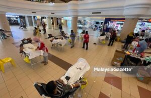 169 beg tabung darah dikumpul dalam enam jam