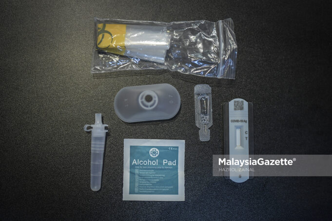 The RTK-Antigen Covid-19 Self-Test Kit at SP Farmasi in Rawang. PIX: HAZROL ZAINAL / MalaysiaGazette / 08 AUGUST 2021. retail price wholesale price KPDNHEP