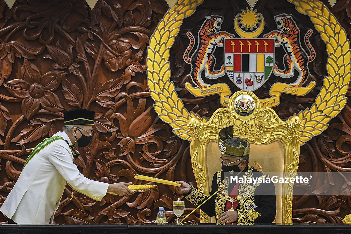 Agong Al-Sultan Abdullah Ismail Sabri Yaakob majority support Members of Parliament MPs Prime Minister PM