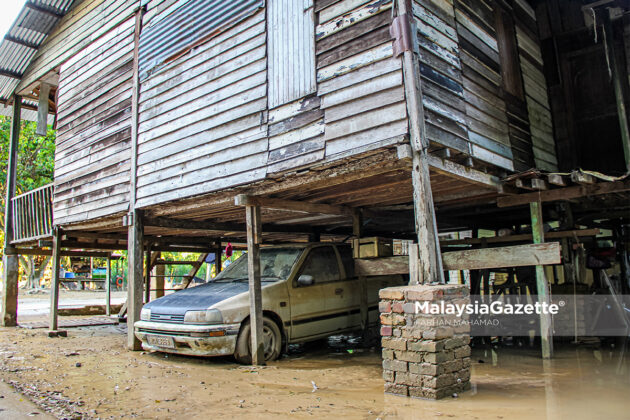 Keadaan Kampung Rantau Panjang Selepas Banjir Surut