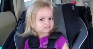 Chloe Clem's disapproving look when she was two years old has become an internet sensation. PIX: IMAGE SOURCE,FOUNDATION.APP/@SIDEEYEINGCHLOE