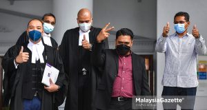 Ahmad Saiful Islam, the son for former Defence Minister and President of Parti Amanah, Mohamad Sabu, is acquitted from his drug abuse charges. PIX: SYAFIQ AMBAK / MalaysiaGazette / 27 OCTOBER 2021.