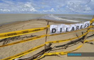 ‘Laut terbelah’ di Pantai Mek Mas ditutup kepada pengunjung