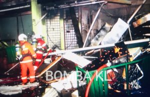 Kedai buah terbakar, dua warga Bangladesh cedera