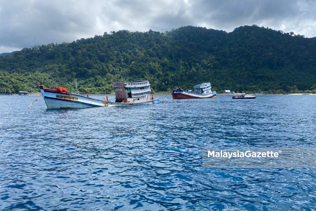 Maritim Lupus Tiga Bot Nelayan Asing Bernilai RM4.5 Juta