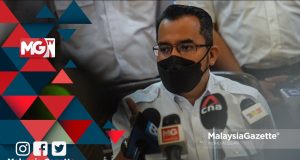 UMNO Youth Chief, Datuk Dr. Asyraf Wajdi Dusuki at a news conference at Menara Dato Onn, Kuala Lumpur. PIX: MOHD ADZLAN / MalaysiaGazette / 26 OCTOBER 2021 UMNO PAS Muafakat Nasional MN Melaka state election