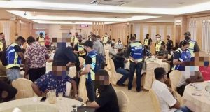 secret society gangsters gang members NGO Penang Approximately 40 men believed to be involved in gangsterism were arrested at a restaurant in Seberang Jaya.