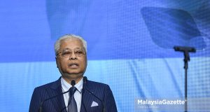 Prime Minister Datuk Seri Ismail Sabri Yaakob at the launch of National Vaccine Development Roadmap (PPVN) and Malaysian Genome and Vaccine Institute (MGVI). PIX: SYAFIQ AMBAK / MalaysiaGazette / 01 NOVEMBER 2021.