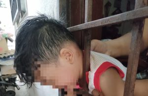 Kepala kanak-kanak tersepit di jeriji pintu rumah