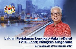 Malaysia and Singapura have agreed to set a daily quota of not exceeding 1,500 travellers for its initial land vaccinated travel lane (VTL) that would begin on 29 November. land VTL air VTL