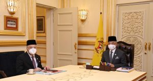 Yang di-Pertuan Agong granted an audience to Prime Minister Datuk Seri Ismail Sabri Yaakob at Istana Negara today. PIX: Istana Negara Proclamation of Emergency Sarawak lifted end Sarawak state election