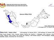 Amaran ribut petir di KL, Putrajaya serta tiga negeri lain