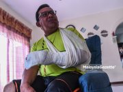 Hampir hilang nyawa gara-gara jalan berlubang di Jalan Kinabalu