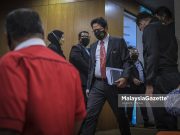 Chief Commissioner of the Malaysian Anti-Corruption Commission (MACC), Tan Sri Azam Baki at a special news conference at the Headquarters of MACC in Putrajaya on allegations about his stake-holding in public listed companies. PIX: HAZROL ZAINAL / MalaysiaGazette / 05 JANUARY 2022