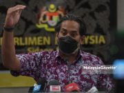Kes Covid-19 boleh melonjak lebih 15,000 sehari jika KKM tidak ambil tindakan segera – KJ delay postpone umrah pilgrims Covid-19 omicron variant Keratong 5 Saudi Cluster Health Minister Khairy Jamaluddin Abu Bakar in a news conference on the latest development of Covid-19. PIX: AMIRUL SHAUFIQ / MalaysiaGazette / 06 JANUARY 2022.