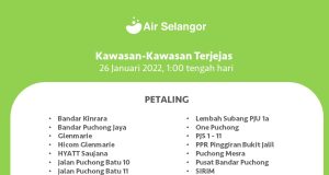 water pipe burst Section 15 Shah Alam water disruption cut Air Selangor