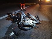 A mechanic who just got married yesterday was rammed by a car at Kilometre 196.6 southbound of the PLUS Expressway last night