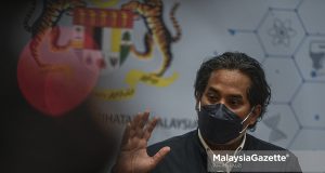 Minister of Health, Khairy Jamaluddin Abu Bakar at a special news conference on the latest development of Covid-19 at the Ministry of Health (MOH) in Putrajaya. PIX: AFFAN FAUZI / MalaysiaGazette / 07 FEBRUARY 2022 CAC Covid-19 assessment centre