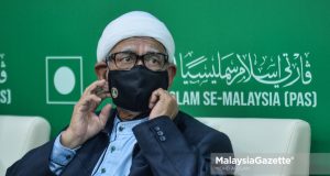 Abdul Hadi Awang. PAS PH Pakatan Harapan Perikatan Nasional cooperation PASLeak Pas Leak