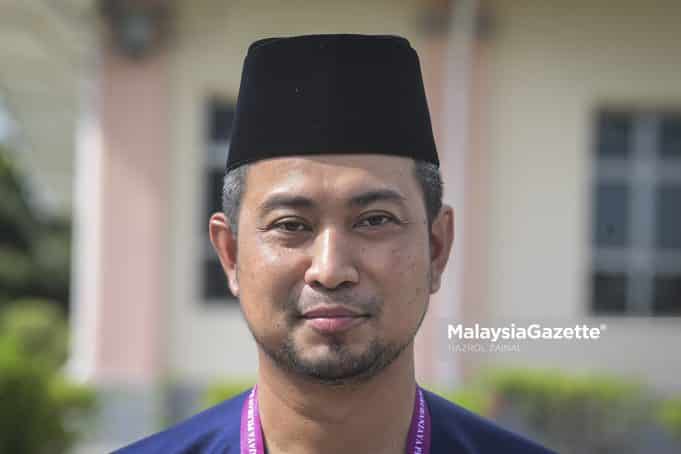 Calon Perikatan Nasional (PN) N.07 Bukit Kepong, Datuk Dr. Sahruddin Jamal hadir pada hari penamaan sempena Pilihan Raya Negeri (PRN) Johor di IKTBN Pagoh, Muar, Johor. Foto HAZROL ZAINAL, 26 FEBRUARI 2022.