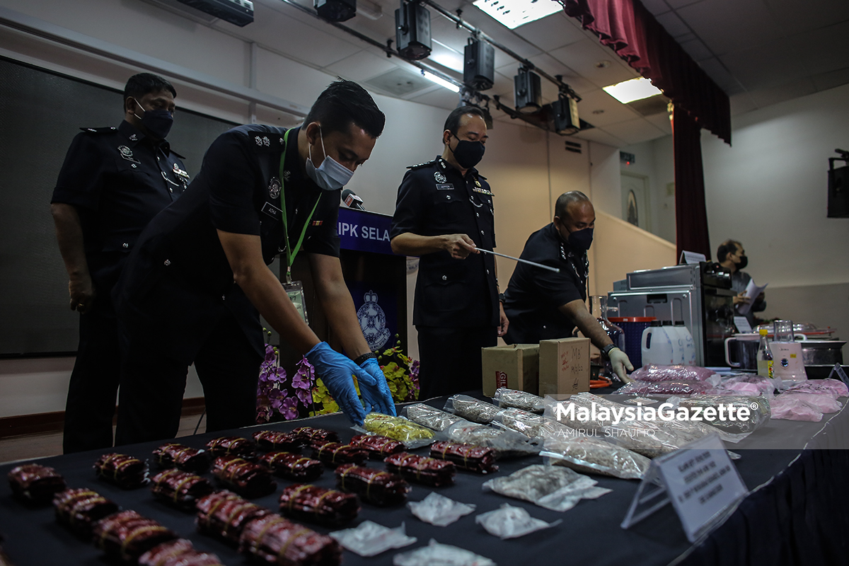 Polis Tumpas Sindiket Edar Dadah Lebih Setengah Juta