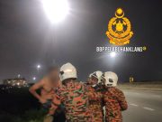 Bomba berjaya pujuk lelaki dari terjun sungai