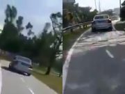 Ikut panduan Waze sampai tersilap masuk lorong motosikal