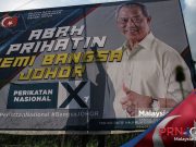 PRN Johor : Perikatan Nasional Semarakkan Perang Poster Di Bandar Penawar