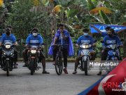 PRN Johor : Riang Ria Budak-Budak Muda Kibar Bendera BN