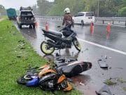 2 maut manakala 6 cedera dirempuh lori ketika berteduh bawah jejambat
