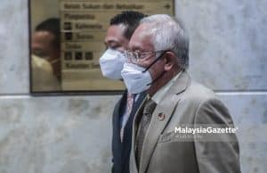 Former Prime Minister, Datuk Seri Najib Tun Razak arrives at the Palace of Justice, Putrajaya for the appeal of his SRC International Sdn Bhd misappropriation trial. PIX: MOHD ADZLAN / MalaysiaGazette / 16 MARCH 2022 adduce fresh evidence Zeti Aziz