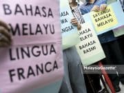Malay first, other languages second
