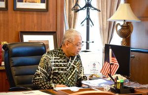 Datuk Seri Ismail Sabri Yaakob mengadakan panggilan telefon bersama Lee Hsien Loong, Perdana Menteri Republik Singapura pada 24 Mac 2022.