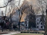 Rusia menyerang teater jadi tempat perlindungan orang awam