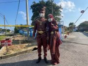 Pengantin mengundi lepas bersanding