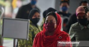 Global Royalty Trading SAL Lebanese Rosmah diamond bracelet Obyu Holdings corruption verdict Datin Seri Rosmah Mansor, the wife of former Prime Minister Datuk Seri Najib Razak arrives at the Kuala Lumpur Court Complex for her money-laundering trial involving the solar hybrid project for rural schools in Sarawak. PIX: MUHD NA'IM / MalaysiaGazette / 05 APRIL 2022. corruption verdict