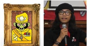 Fahmi Reza kuasasiswa satire royal ape #Beruk beruk graphic artwork design